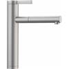 Blanco Miscelatore monocomando con doccetta estraibile LINEE-S 1517593 finitura acciaio massiccio