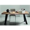 Maronese Acf Tavolo fisso CLUB con struttura in metallo e piano in legno da L.180 cm