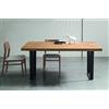 Maronese Acf Tavolo fisso STRONG con struttura in metallo e piano in legno da L.200 cm