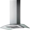 Elica Cappa a isola REEF A ISLAND IX/A/90X60 PRF0150290 finitura acciaio inox e vetro da 90 cm