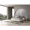 Ityhome Letto alla francese sommier Azelia in similpelle da 140 cm