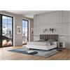 Ityhome Letto matrimoniale Egos Annalisa in nobilitato e similpelle da 160 cm
