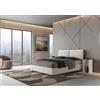Ityhome Letto matrimoniale Mados in tessuto Agata 1 da 160 cm