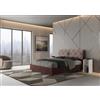 Ityhome Letto matrimoniale Mados in tessuto Agata 4 da 160 cm