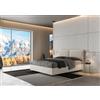 Ityhome Letto matrimoniale Mados in tessuto Aragona 1 da 160 cm