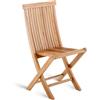 Unopiù Sedia pieghevole WILLIAM in teak - Con o senza cuscino