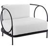 Unopiù Poltrona ARIETE in ferro - Con cuscino di seduta e schienale