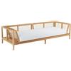 Unopiù Divano 3 posti SYNTHESIS in teak e fibra sintetica WaProLace da 260 cm - Con o senza cuscino