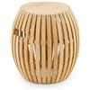 Unopiù Sgabello/tavolino basso SWING con struttura in teak