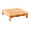 Unopiù Tavolino fisso CHELSEA in legno teak da 80x80 cm
