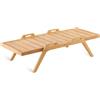 Unopiù Tavolino fisso impilabile SYNTHESIS in teak da 127x54 cm - Con maniglie