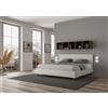 Ityhome Letto super king Adele in similpelle da 200 cm