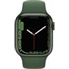 Apple Watch Series 7 Aluminium 41 mm (2021) | GPS | verde | Cinturino Sport Trifoglio