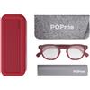 L10 POPME GLASSES CHERRY RED +3