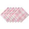 DII Buffalo Check Collection Tovaglietta in classico design fattoria, cotone, rosa/bianco, set di tovaglioli, 20 x 20, 6