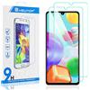 N NEWTOP Pellicola Compatibile con Samsung Galaxy A41, GLASS FILM 0.3mm 9H Vetro Temperato Proteggi Schermo Display Anti Urto Protezione (2 Pezzi)