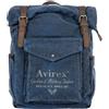 Avirex, 140506 zaino da uomo porta PC 13 con finiture in vera pelle Blue - Blu