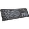 Logitech MX Mechanical Tastiera Retroilluminata Wireless, Bluetooth, USB-C, Layout US Int QWERTY, Grigio