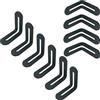 PEZEEU Staffe Angolari Regolabile Parentesi Angolare - 10PCS 48x48x2,9 mm 90 Gradi Supporti Angolo Retto in Acciaio Inox Squadrette per Mensola Squadrette Angolar a Forma di L per Mobili,Sedie, libreria
