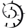 Kartell Bookworm Mensola da Parete, 11 Reggilibri, PVC, Nero