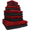 Betz set di 1 asciugamani Premium 100% cotone 2 teli doccia 4 asciugamani 2 asciugamani per ospiti 2 guanti da bagno 2 lavette