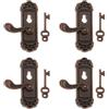 kowaku 12th Metal Door Handle Right Knob Miniature 4PCS