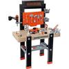 Smoby - Black + Decker Bricolo Center, 7600360727, + 3 Anni, Banco da Lavoro con 91 Accessori, Incluso Trapano Meccanico con Impugnatura Soft