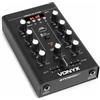 Vonyx STM500BT - Mixer DJ a 2 Canali, Funzione Bluetooth, Lettore MP3, Porta USB, Ingresso Microfono, Connessione Cuffia, Equalizzatore a 2 Bande, Display LCD, Nero
