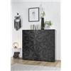 Tecno Arredo 3 Living Mobile 2 ante PRISMA colore nero