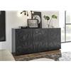 Tecno Arredo 3 Living Madia 3 ante PRISMA colore nero