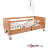 Letto sanitario elettrico in legno elevabile con sponde Sax 15000004