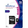 MediaRange Micro SD Memorycard 8GB Classe 10 con adattatore SD in blister MR957
