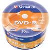 Verbatim 50 DVD-R Matt Silver AZO 4,7GB 16X shrink cellwrap - 43788