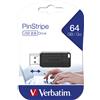 Verbatim Store'n'Go PinStripe USB Pendrive da 64Gb - 49065