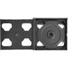 OEM Custodia Multipla jewel box assemblata 6 posti OEM 24mm per DVD o CD - tray nero e box trasparente