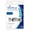 MediaRange USB Nano Flash Drive con adattatore Micro USB (OTG) 16GB in Blister - MR931