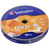 Verbatim 10 DVD-R 4,7GB AZO 16X, in shrink - 43729