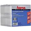 HAMA Custodie CD Slim DOPPIE Clear 2 posti 5.2mm, confezione 25 pz - H51168