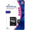 MediaRange Micro SD Memorycard 4GB Classe 10 con adattatore SD in blister MR956