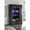Tecno Arredo 3 Living Vetrina 2 ante in Vetro PRISMA colore nero