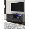 Tecno Arredo 3 Living Base TV Piccola 1 anta e 1 cassetto PRISMA colore nero