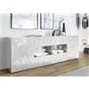Tecno Arredo 3 Living Madia 2 ante 4 Cassetti PRISMA colore bianco