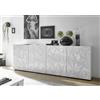 Tecno Arredo 3 Living Madia 4 ante PRISMA colore bianco