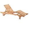 Unopiù Lettino CHELSEA in legno teak - Con o senza cuscino