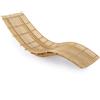 Unopiù Chaise longue impilabile SWING in teak - Con o senza cuscino