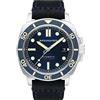 Spinnaker Mens 42mm Hull Diver Automatic Arctic Blue 3 Hands Watch with Genuine Leather Strap SP-5088-02