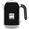 Kenwood ZJX650BK Serie KMIX Bollitore con dettagli in acciaio, capacità 1 litro, base tonda girevole a 360° e removibile, blocco sicurezza, spegnimento automatico, manico termoisolante, laccato Nero