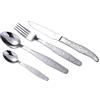 LAGUIOLE - Set di 24 posate in metallo inciso - Motivo veneziano - Acciaio inossidable lucido e satinato - stile barocco chic - Posate per pranzo o cena