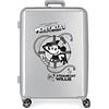 Disney 100 Mickey Steamboad Valigia Media Grigia 48x70x26 cm ABS rigido Chiusura TSA integrata 81L 2 kg 4 Doppie ruote
