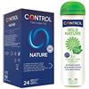 Control Natural Mix cofanetto di 24 preservativi classici e gel massaggio 3 in 1 con 99,4% di ingredienti ad origine naturale